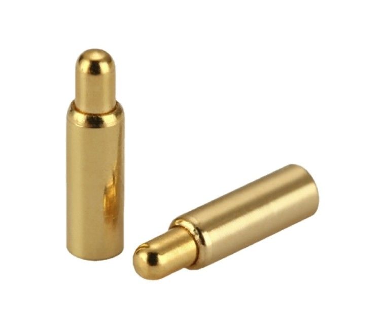 Brass Gold Plating Pogo Pin Connector Spring Force Double Head H6.0mm Smd Type