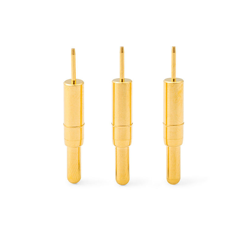 High Precision Brass C6801 Pogo Pin Connector Spring Loaded Dip Type Gold Plated