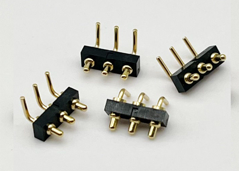 Custom 2.54mm Dip Type 3pin H1.5mm Pogo Pin connector for spring pin connector