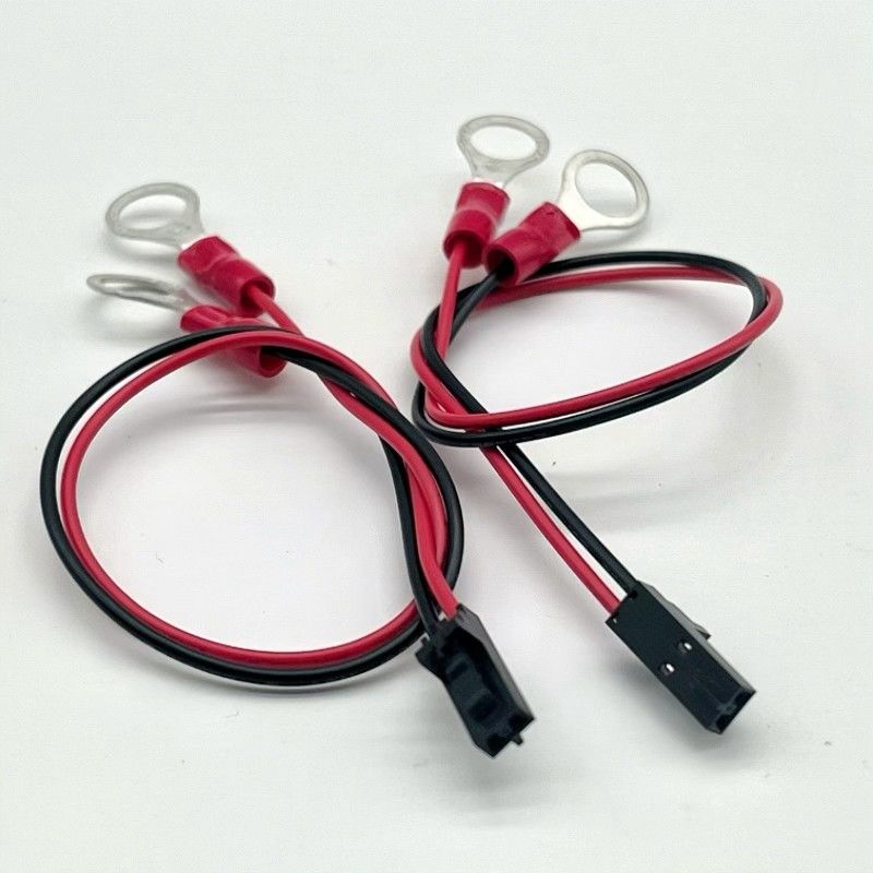 Molex 2.54mm 2P Female Connector to M4 Round Terminal With Wire Cable UL1007 22AWG Cable
