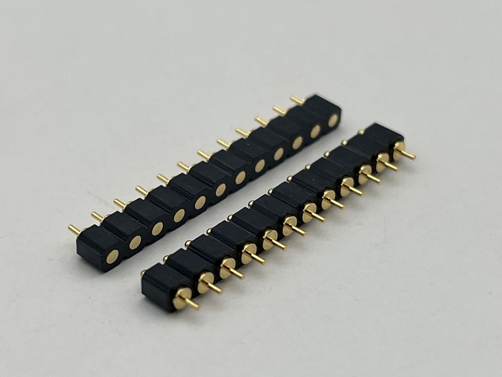 SMT Type Pogo Pin Docking Connector 4pin 10pin 12pin Spring Loaded Contact With High Durability And Salt Fog Resistance
