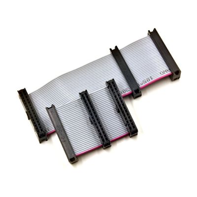2.0mm 40 Pin IDC Flat Ribbon Cable Assembly With Tinned Copper Wire Conductor