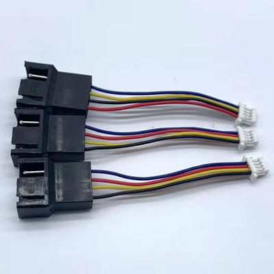 Customized JST SM2.5 4 Pin To JST SH1.0 4 Pin Wire Harness With Tin Plated Conductor