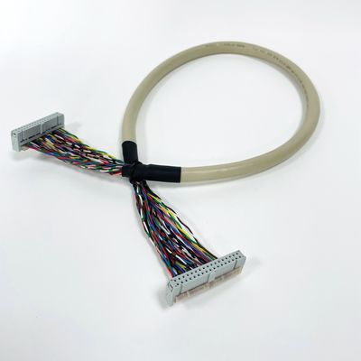 UL20706 IDC Round Cable 34pin 40pin Pitch 2.54mm IDC Connector for Electronic