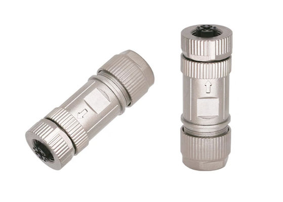 Circular M12 X Code Connector Ethernet 8 Pin Male Female Plug Connector Screw assembly